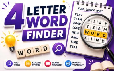 4 Letter Word Finder – Search Words Fast and Easy