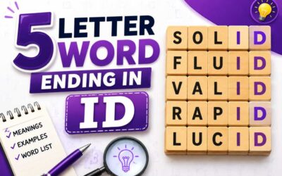5 Letter Word Ending in ID – Valid Words for Word Games