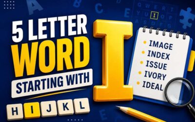 5 Letter Word Starting With I – Explore Popular Word Choices