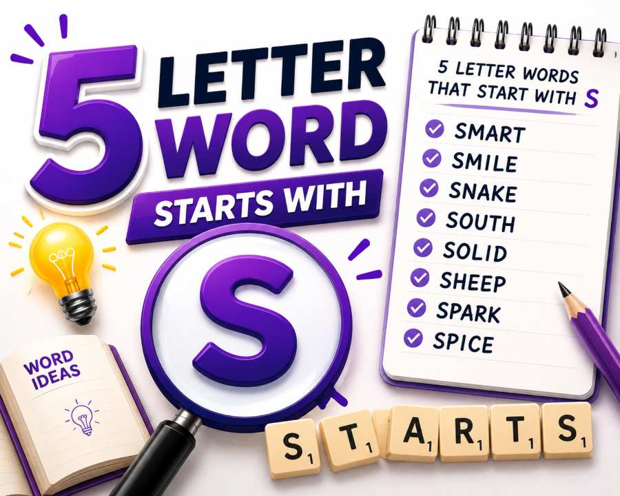 5 Letter Word Starts With S