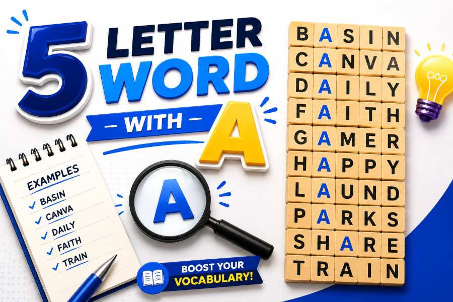 5 Letter Word With A